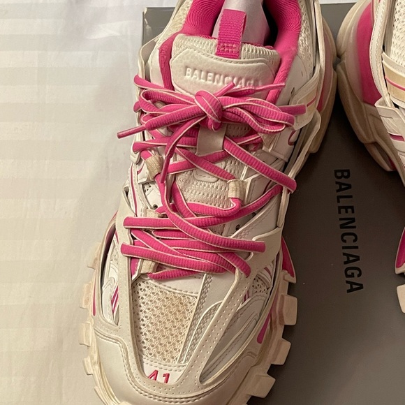 Balenciaga Track Low-Top sneakers Pink/white size 41 - Picture 3 of 7